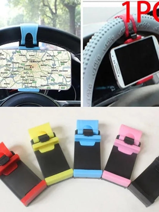 Car Holder Car Horizontal Mobile Phone Steering Wheel Mobile Navigation Bracket for All Phone - LuckyFash™