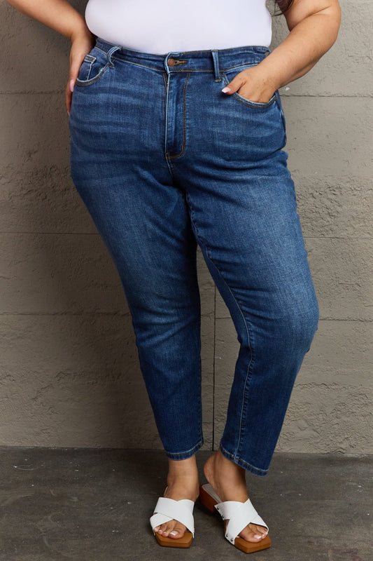 Judy Blue Taylor Full Size High Waist Shield Back Pocket Slim Fit Jeans MS231013016162F0(24) Medium / 0(24)