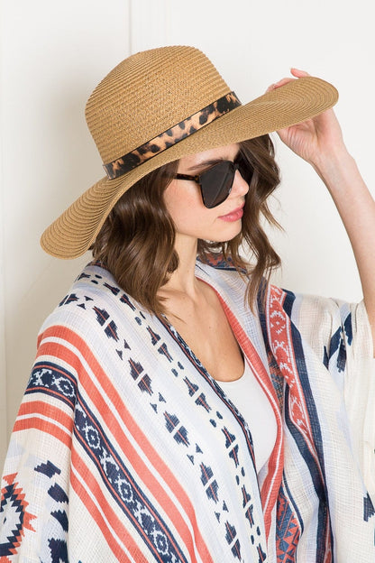 Justin Taylor Printed Belt Sunhat in Beige 1.01E+14 Beige / One Size