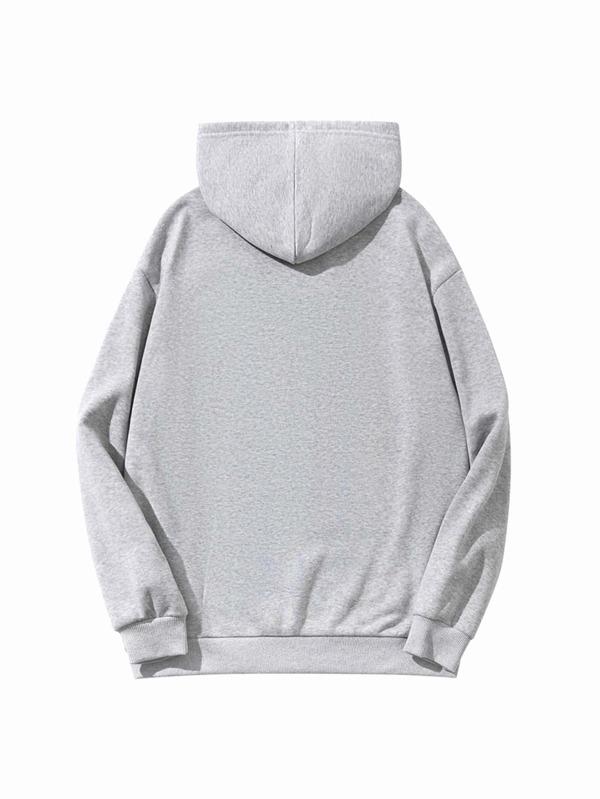 Kangaroo Pocket Drawstring Hoodie