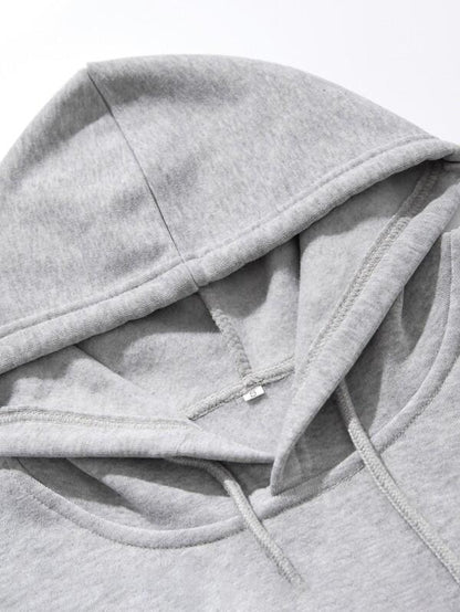 Kangaroo Pocket Drawstring Hoodie