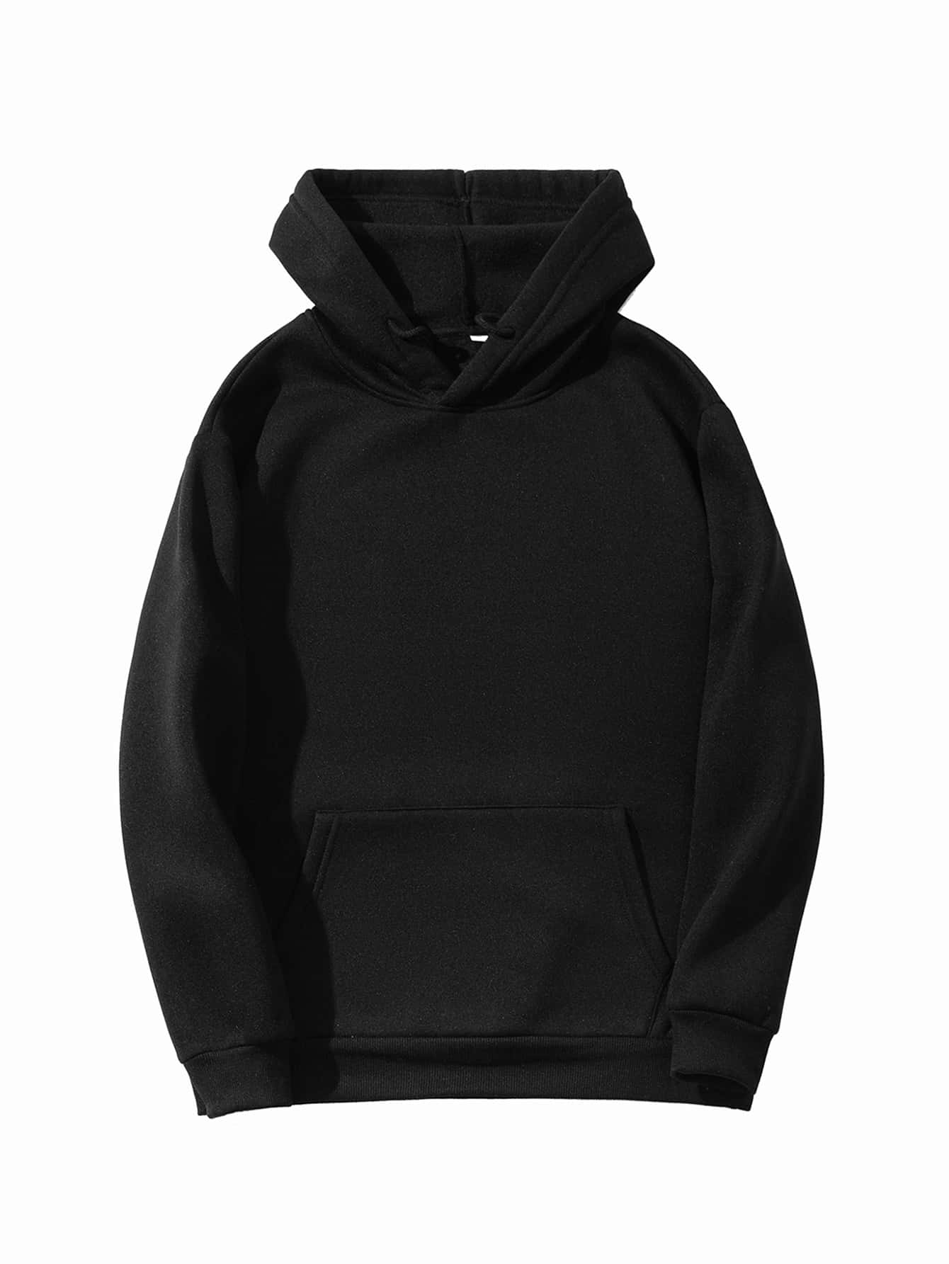 Kangaroo Pocket Drawstring Hoodie