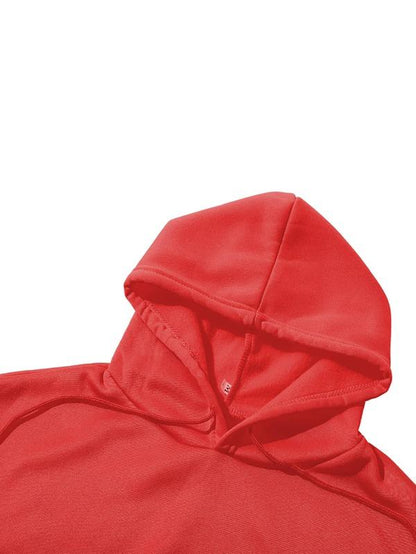 Kangaroo Pocket Thermal Lined Drawstring Hoodie