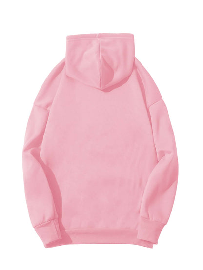 Kangaroo Pocket Thermal Lined Drawstring Hoodie