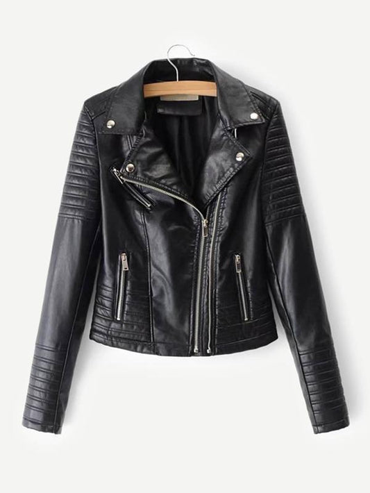 Katy Perry's Picks Faux Leather Biker Jacket for Women