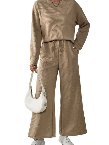 Khaki Cozy Ribbed Lounge Set