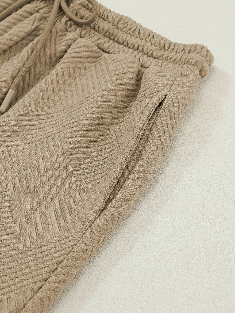 Khaki Cozy Ribbed Lounge Set