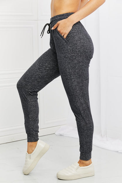 Leggings Depot Stay In Full Size Drawstring Waist Joggers