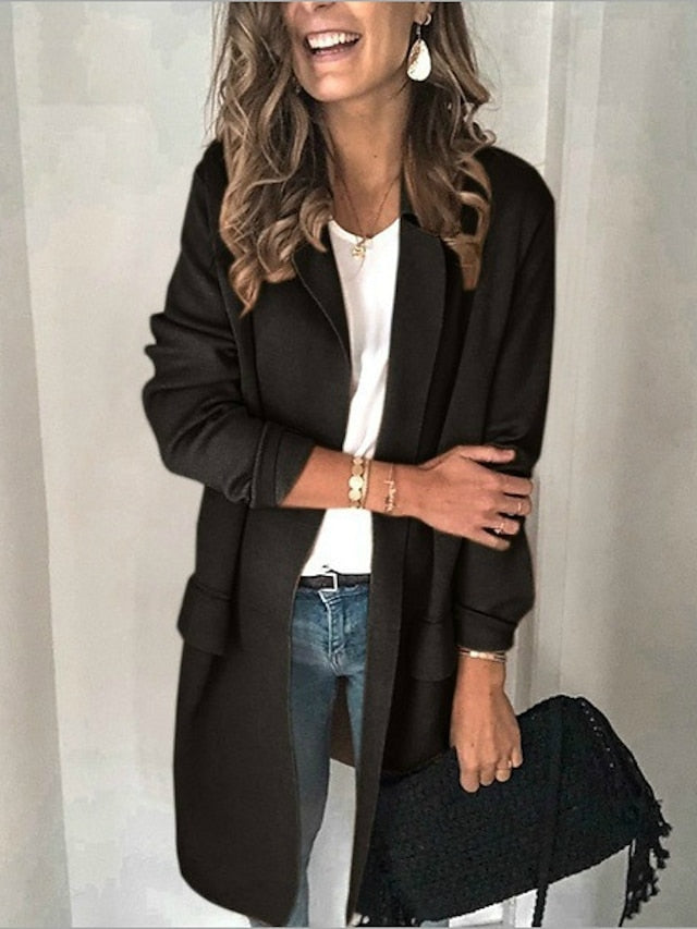 Classic Style Women's Cotton Blazer for Business and Elegance