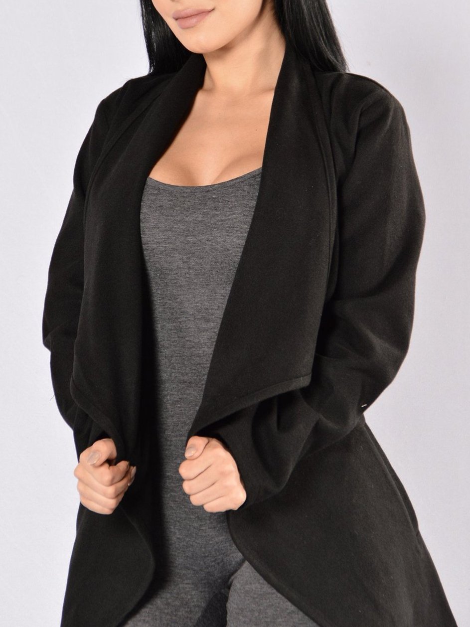 Manhattan Coat - Black - LuckyFash™