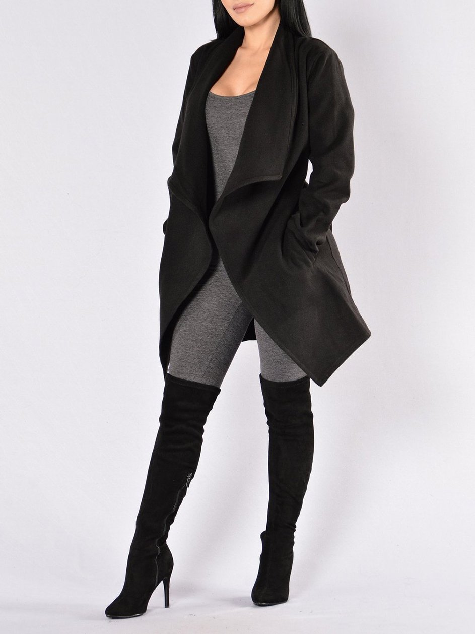 Manhattan Coat - Black - LuckyFash™