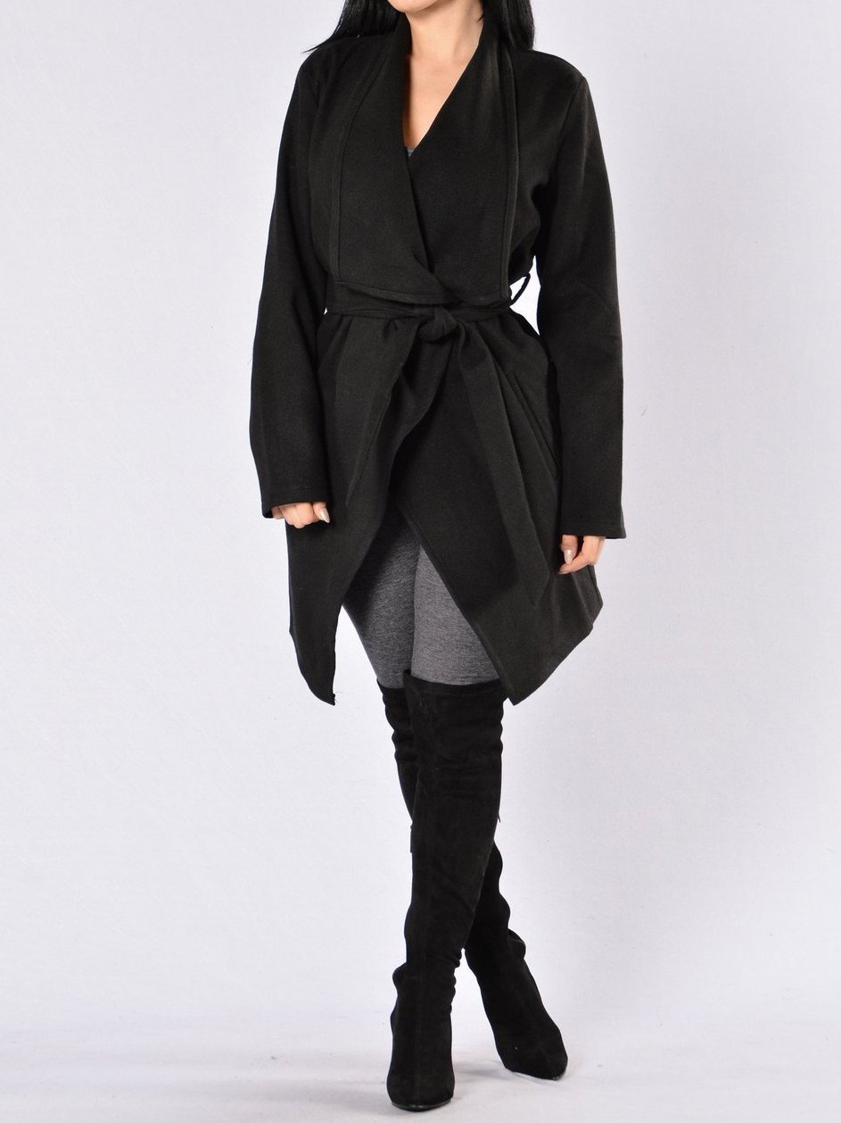 Manhattan Coat - Black - LuckyFash™