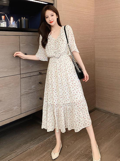 Mommy And Me Ivory Floral Dress for Women