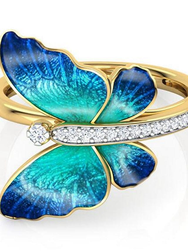 For Women's 1pc Ring Holiday Date Alloy Classic Butterfly