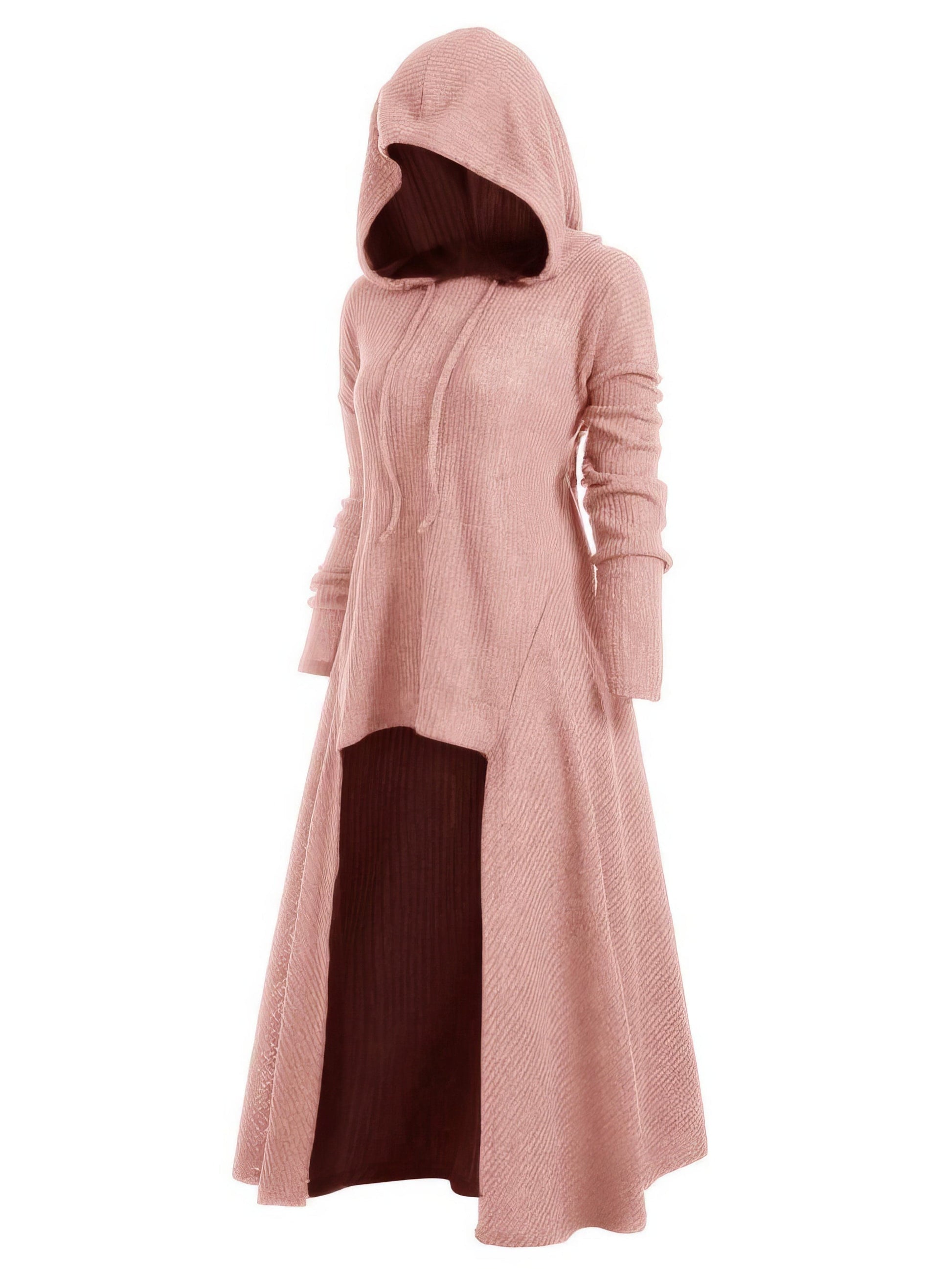 Night Knight Pullover Hooded Coat Dress 01216DRE167SPIN Pink / 2 (S)