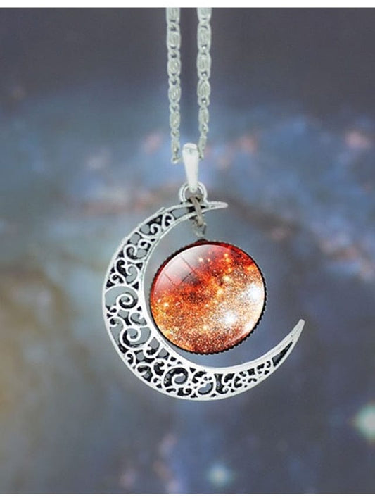 Women's Necklace Chic & Modern Party Moon Necklaces / Blue / Purple / Fall / Winter / Spring