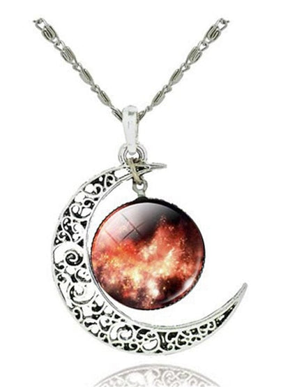 Women's Necklace Chic & Modern Party Moon Necklaces / Blue / Purple / Fall / Winter / Spring MS2311521208S Yellow / S