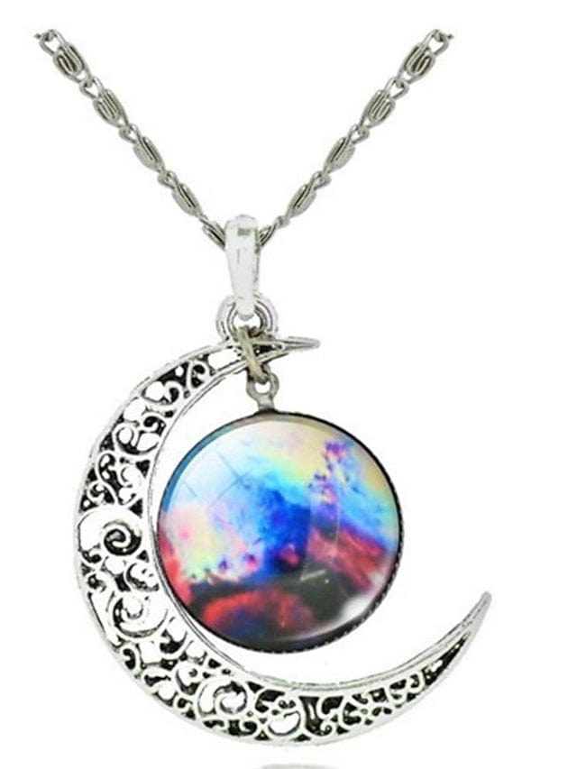 Women's Necklace Chic & Modern Party Moon Necklaces / Blue / Purple / Fall / Winter / Spring MS2311521213S Blue / S