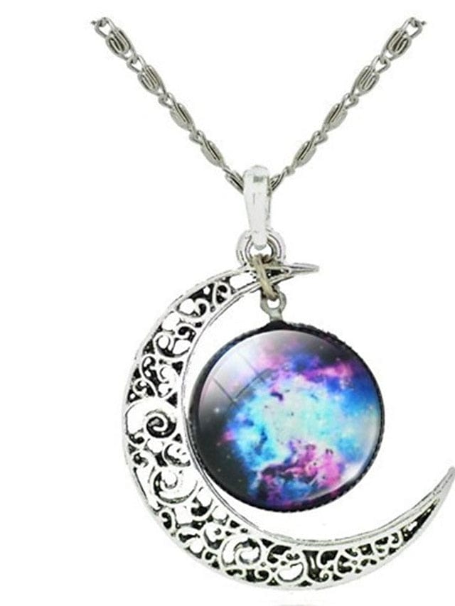 Women's Necklace Chic & Modern Party Moon Necklaces / Blue / Purple / Fall / Winter / Spring MS2311521223S Royal Blue / S