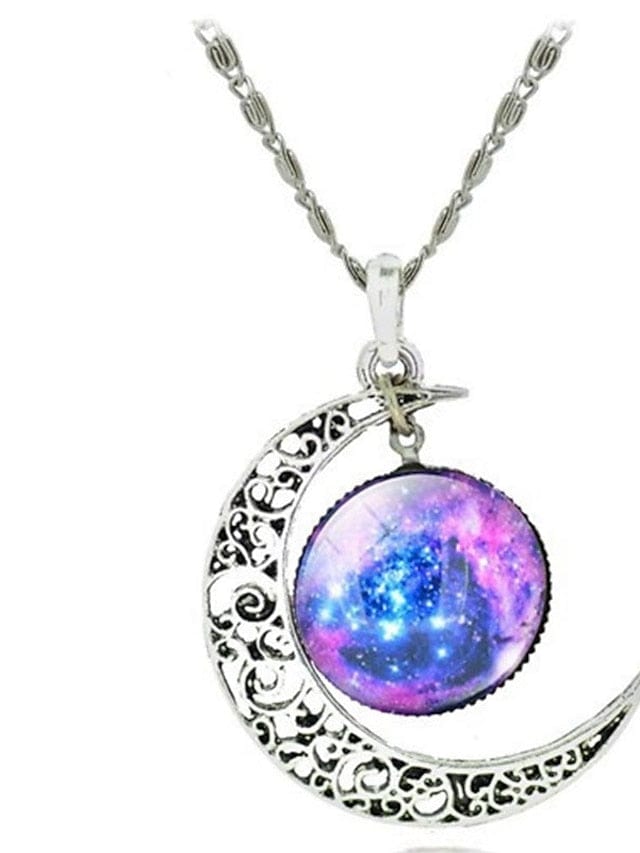 Women's Necklace Chic & Modern Party Moon Necklaces / Blue / Purple / Fall / Winter / Spring