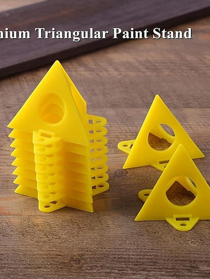 10pcs Pyramid Brackets, Woodworking Paint Support Stands, Sprayer And Painting Aids - LuckyFash™