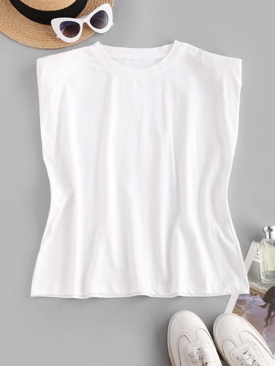 Padded Shoulder Plain Muscle Tank Top - LuckyFash™