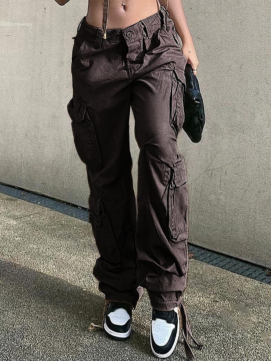 MsDressly Pants Street Hip Hop Style Denim Workwear Casual Pants TRO2304050008BROS