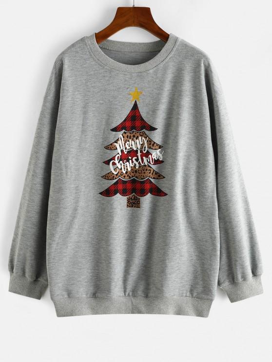 Plaid Leopard Christmas Tree Sweatshirt - LuckyFash™