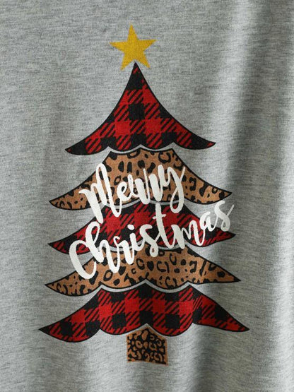 Plaid Leopard Christmas Tree Sweatshirt - LuckyFash™