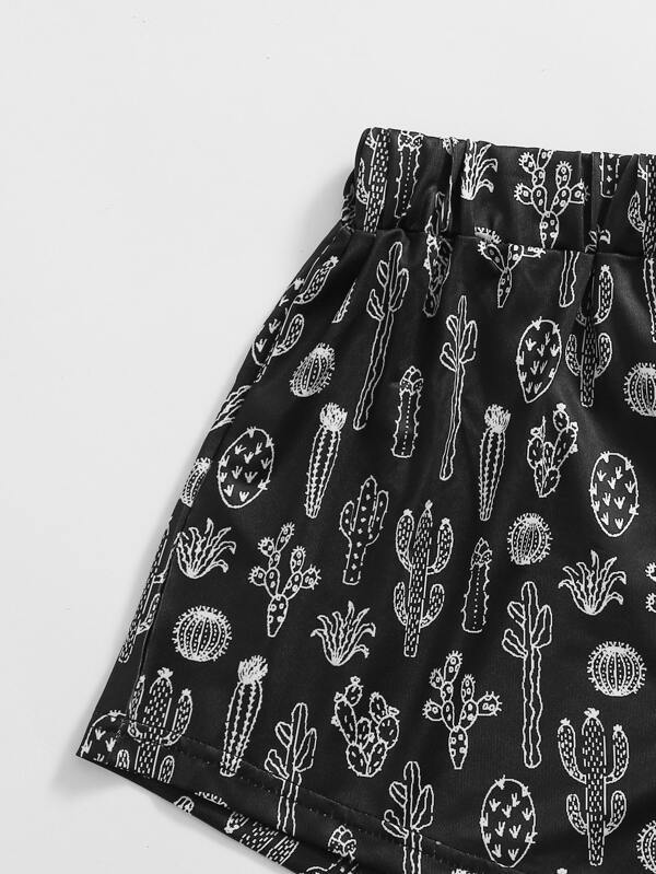Plus Cactus Print Pajama Set - LuckyFash™