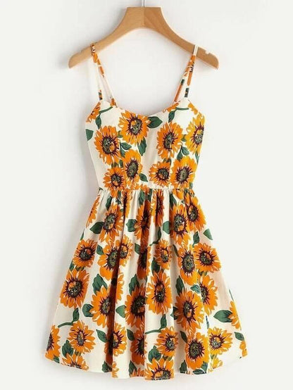 Plus Floral Print Cami Dress for Women