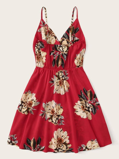 Plus Large Floral Print Cami Dress for Women
