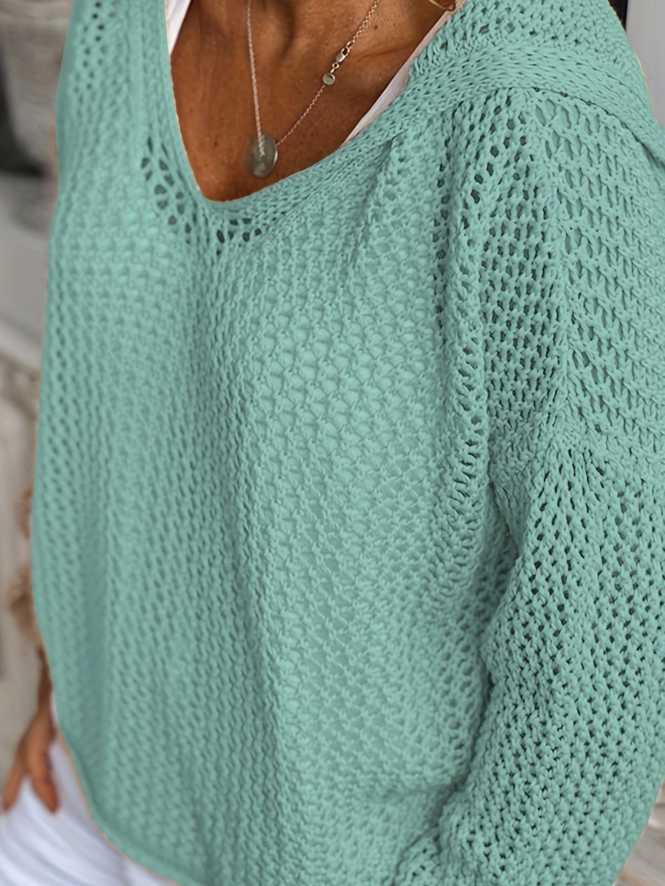 MsDresslySP Plus Sweaters Plus Size Casual Sweater, Women's Plus Solid Long Sleeve Slight Stretch Hooded Sweater