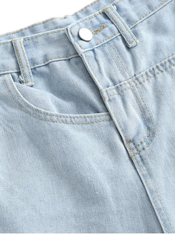 Pocket High Waisted Loose Denim Shorts - LuckyFash™