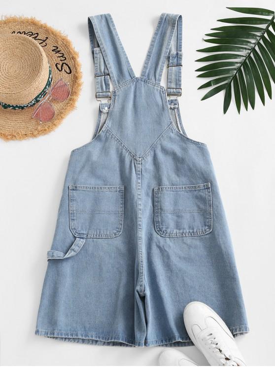 Pockets Denim Overalls Romper - LuckyFash™