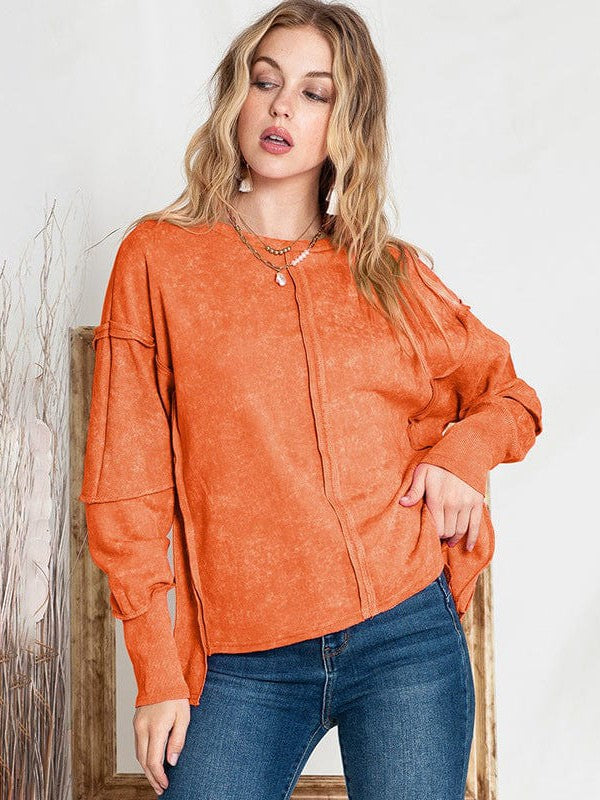 Popular Loose Round Neck Sweatshirts for Women with Long Sleeves