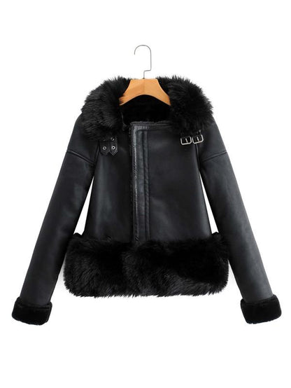 PU Moto Jacket for Women