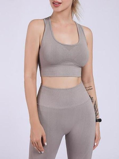 Seamless Racer Back Sports Bra & Sports Leggings - LuckyFash™