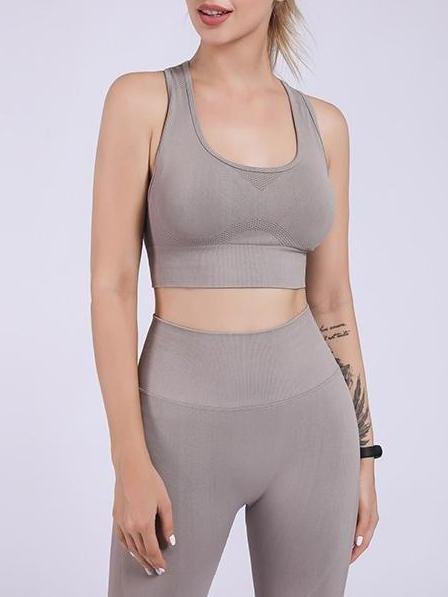 Seamless Racer Back Sports Bra & Sports Leggings for Women