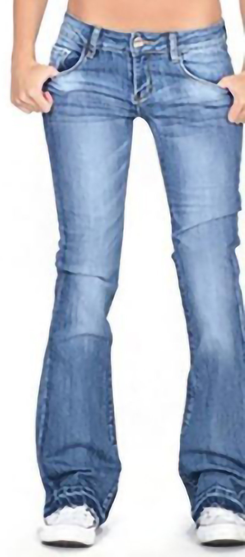 Skinny Stretch Fringed Flared Women Jeans - LuckyFash™
