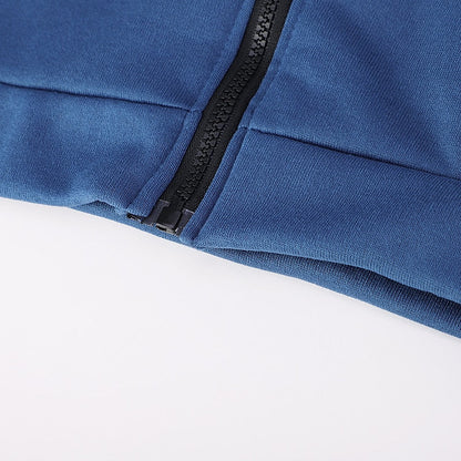 Women's Casual Jacket Fall Hoodie Jacket Warm Windproof Long Coat with Pocket Full Zip Sport Plain Coat Regular Fit Outerwear Long Sleeve Winter Black Blue Pink XL XXL