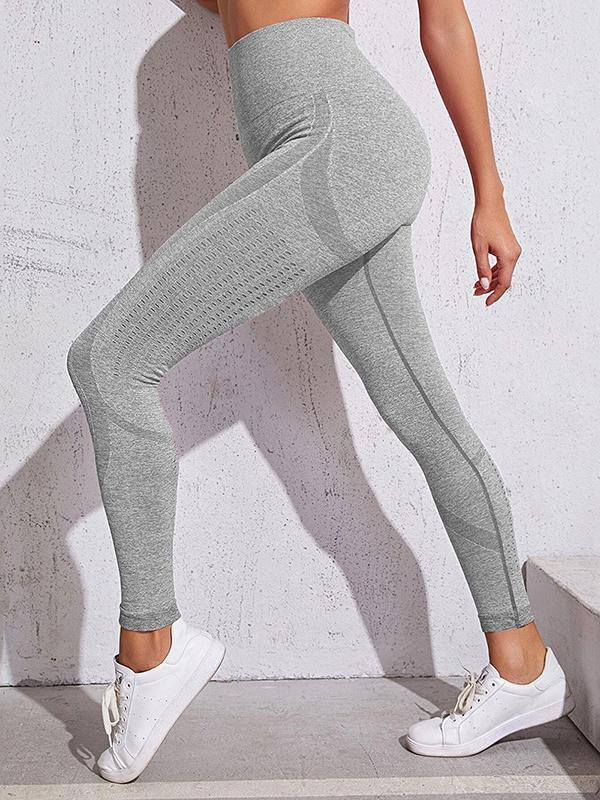 Space Dye Hollow Wide Waistband Sports Leggings - LuckyFash™