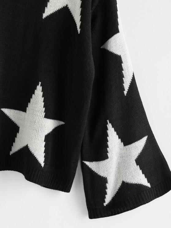 Star Flare Sleeve Jumper Sweater - LuckyFash™