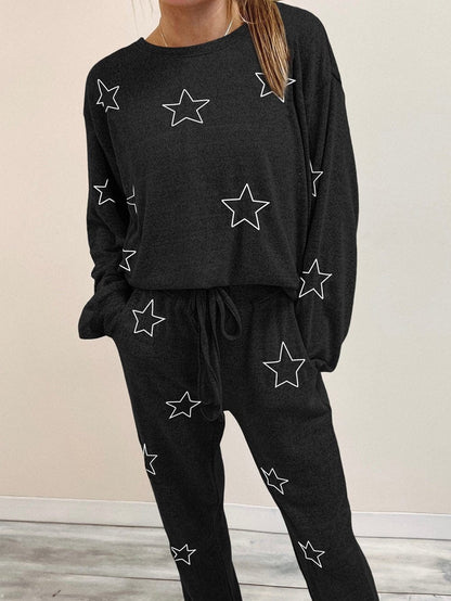 Starry Night Long Sleeve Cozy Lounge Set