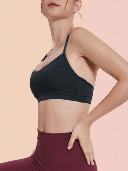 Strappy Back Sports Bra - LuckyFash™