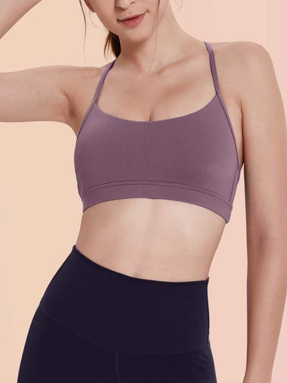 Strappy Back Sports Bra - LuckyFash™