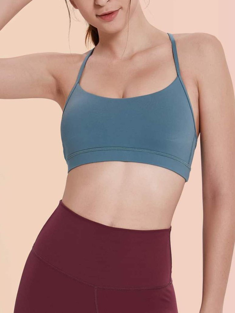 Strappy Back Sports Bra for Women