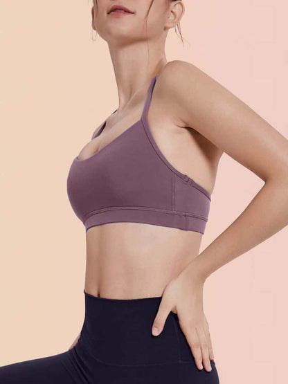 Strappy Back Sports Bra - LuckyFash™