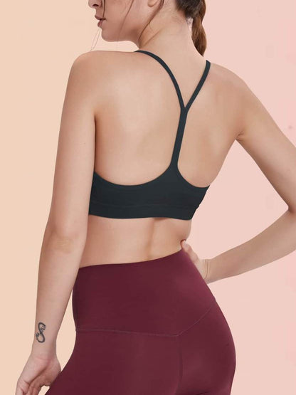 Strappy Back Sports Bra - LuckyFash™