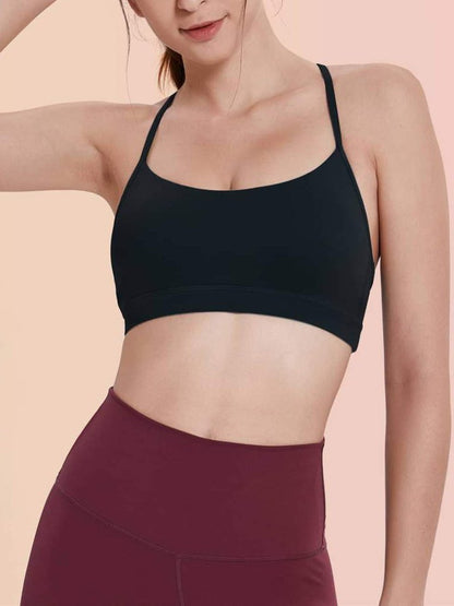 Strappy Back Sports Bra - LuckyFash™